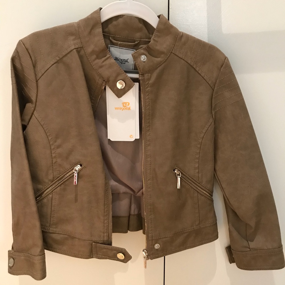 Mayoral faux leather jacket